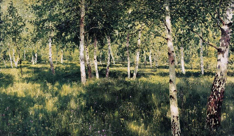 Isaac Levitan Birch Forest Germany oil painting art